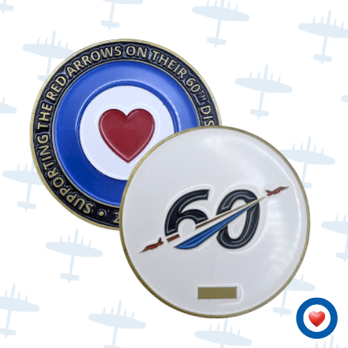 Red Arrows 60th Anniversary Challenge Coin