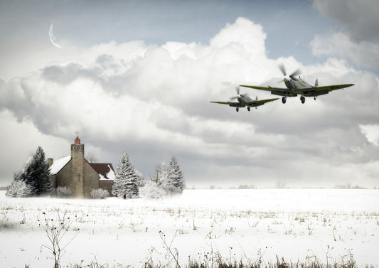 Spitfire Snow Patrol Christmas Cards