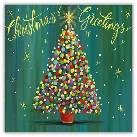 Colourful Tree Christmas Cards